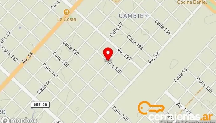 mapa de CERRAJERIA KARMA Cerrajero en La Plata