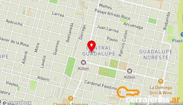 mapa de Cerrajeria La llave Maestra Cerrajero en Santa Fe de la Vera Cruz