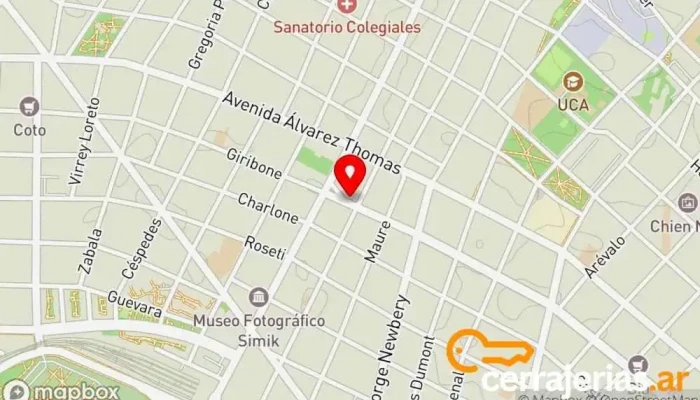 mapa de Cerrajeria Las tiene todas Cerrajero en Cdad. Autónoma de Buenos Aires