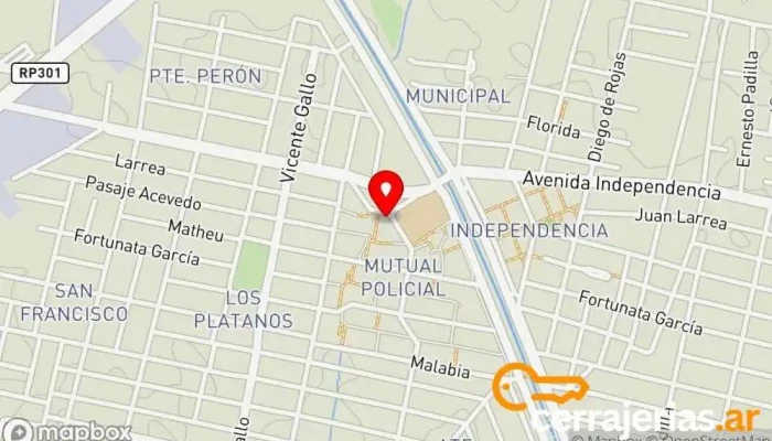 mapa de Cerrajeria Lucho Parra Cerrajero en San Miguel de Tucumán