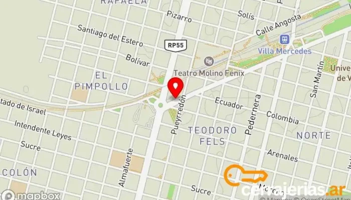 mapa de Cerrajeria Ma-ve Cerrajero en Villa Mercedes