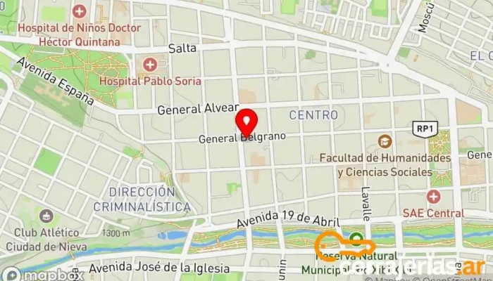 mapa de Cerrajeria Cerrajero en San Salvador de Jujuy