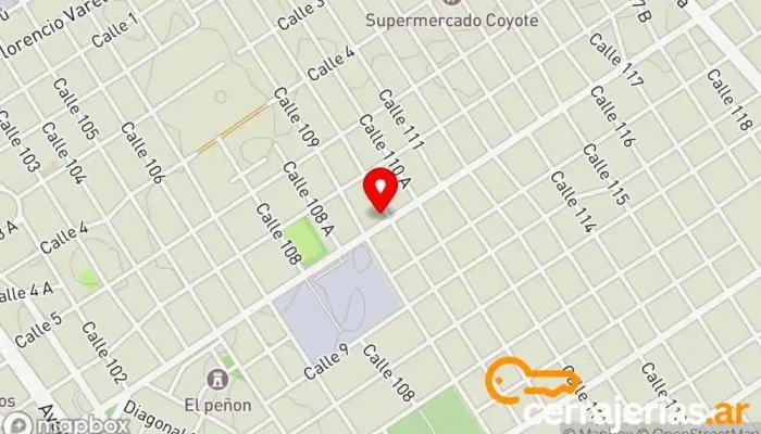 mapa de Cerrajería Mario - Atención las 24 Hs Cerrajero en Berazategui