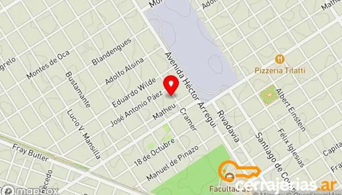 mapa de Cerrajeria Martinez Cerrajero en José C. Paz