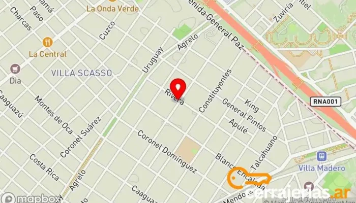 mapa de CERRAJERIA MAVER Cerrajero, Centro comercial en Villa Madero