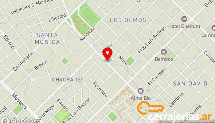 mapa de Cerrajería Méndez Cerrajero, Comercio en Trelew