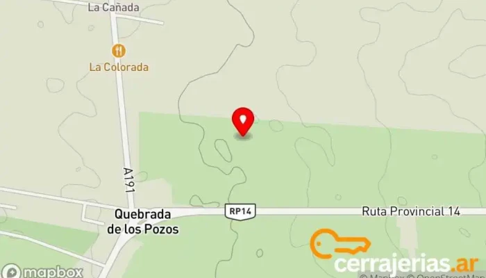 mapa de Cerrajeria Móvil Los Pozos Cerrajero en Villa de Las Rosas