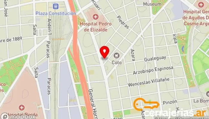 mapa de Cerrajería Nogoyá Cerrajero en Cdad. Autónoma de Buenos Aires