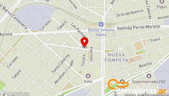 mapa de Cerrajeria Oscarcito Cerrajero en Cdad. Autónoma de Buenos Aires