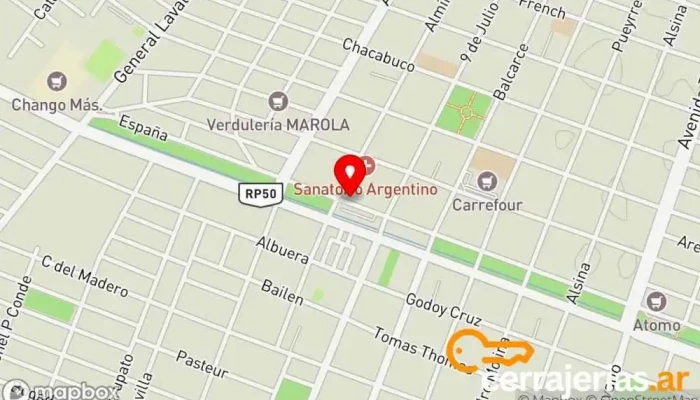 mapa de Cerrajería Palo Cerrajero, Servicio de duplicación de llaves, Proveedor de sistemas de seguridad en San Martín
