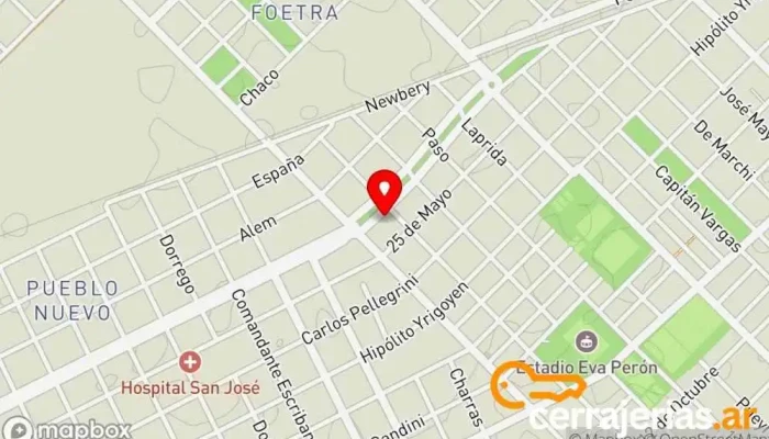 mapa de Cerrajeria Romano Cerrajero en Junín