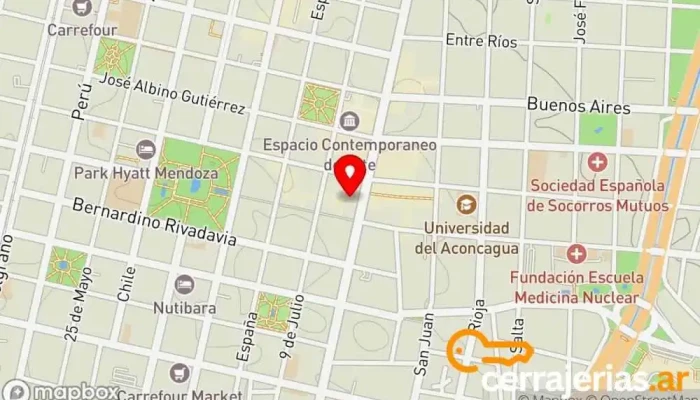 mapa de CERRAJERÍA ROMERO Cerrajero en ECF