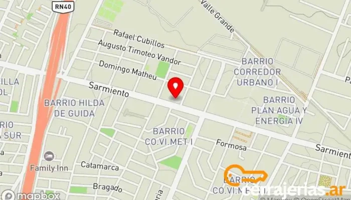 mapa de Cerrajeria San Pedro Y San Pablo Cerrajero en Godoy Cruz