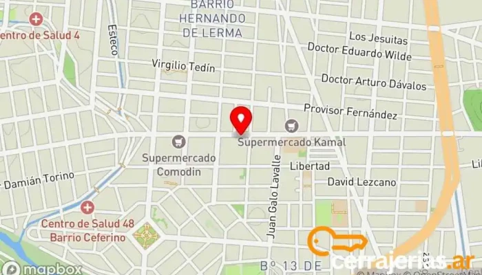 mapa de Cerrajeria 