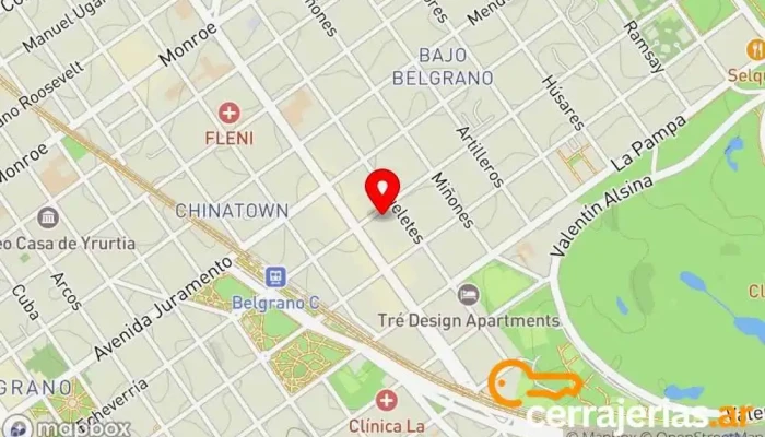 mapa de Cerrajería Sesamo Cerrajero en Cdad. Autónoma de Buenos Aires