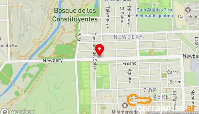 mapa de Cerrajeria SIMA Cerrajero en Rosario