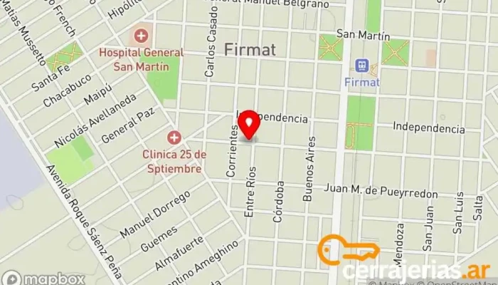 mapa de cerrajeria tato Cerrajero en Firmat