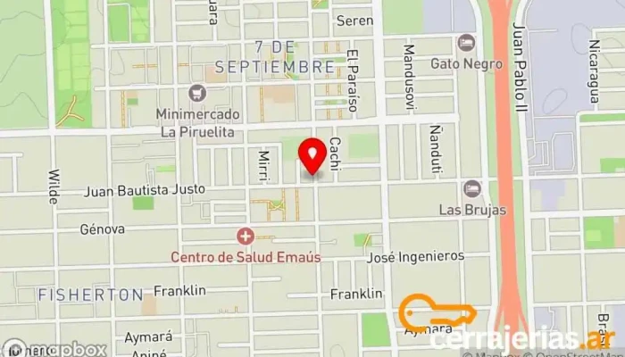 mapa de CERRAJERIA Total Cerrajero en Rosario