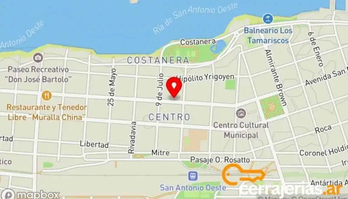 mapa de Cerrajería y Ferretería Gonzalito Cerrajero en San Antonio Oeste