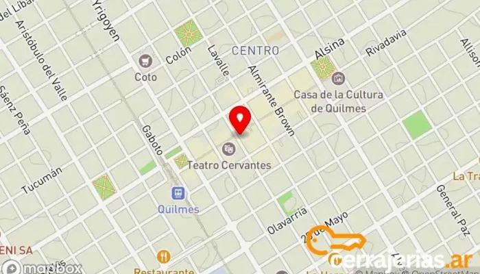 mapa de Cerrajerías de Casas y Autos-urgencias 24 Hs. Cerrajero en Quilmes