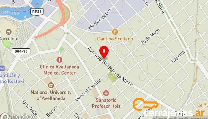 mapa de Cerrajerías de Casas y Autos-urgencias 24 Hs. Cerrajero en Avellaneda