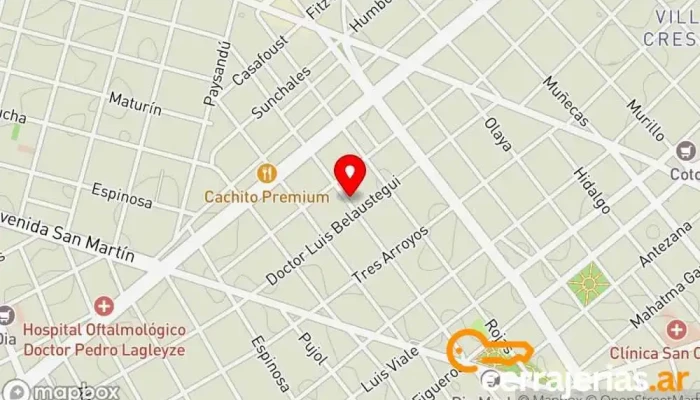 mapa de Cerrajero Urgencias 24hs  en Cdad. Autónoma de Buenos Aires