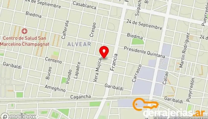 mapa de Cerramientos Y Aberturas En Rosario Fábrica en Rosario