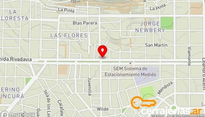 mapa de Chenque Aberturas Comercio en U9002 Comodoro Rivadavia