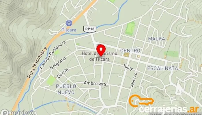 mapa de Chicha Libre Resto Bar Restaurante en Tilcara