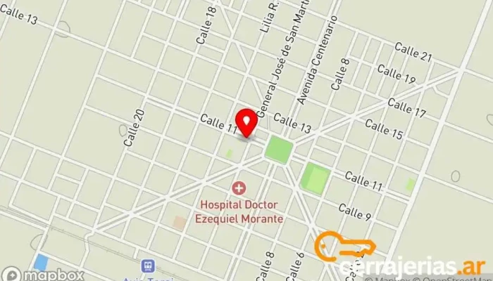 mapa de C.I.C. Avia Terai Oficinas de empresa en Gral. José de San Martín