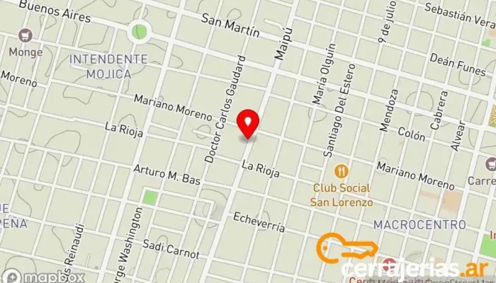 mapa de Clau Puerta Peluquería en Río Cuarto