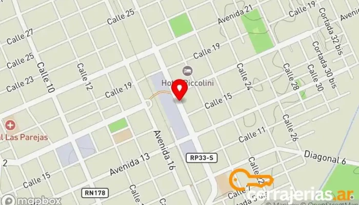 mapa de Club Recreativo Tercera Edad Club en Las Parejas