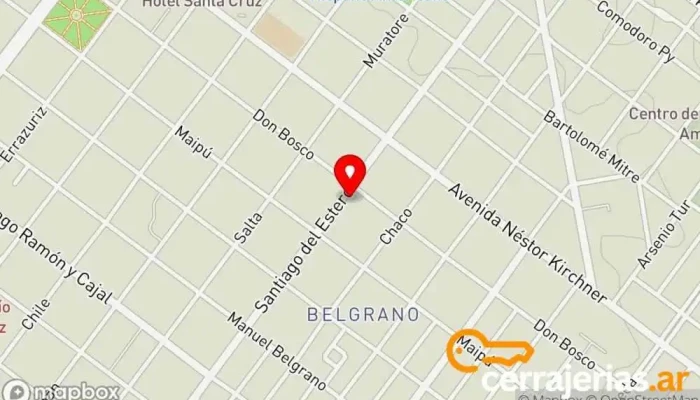 mapa de Colonial Aberturas Proveedor de ventanas en Z9400GJD Río Gallegos