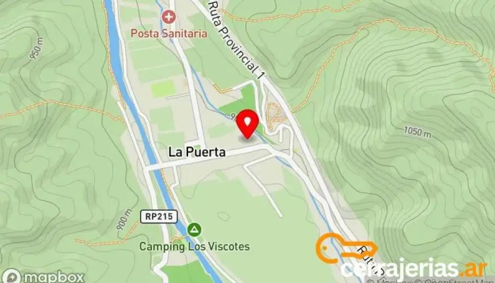 mapa de comisaria De La Puerta- Ambato Policía nacional en La Puerta