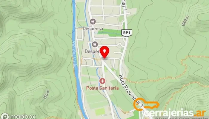 mapa de Complejo Terrazas del Gracian  en La Puerta