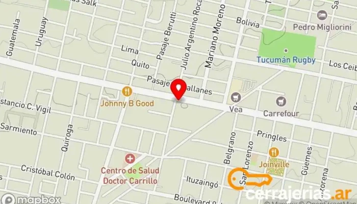 mapa de CONSTRUFER Tienda de herramientas, Tienda de materiales para la construcción, Pinturería, Tienda de herramientas y troqueles en Yerba Buena