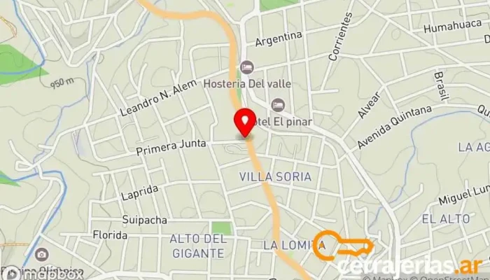 mapa de ConstruMax Tienda de materiales para la construcción en Huerta Grande