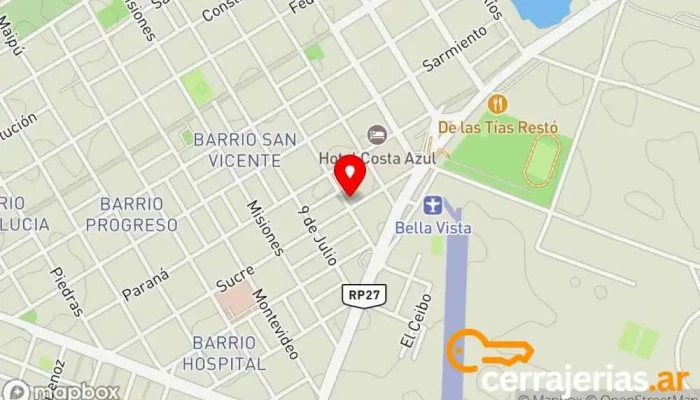 mapa de CORRALON ITATI Tienda de artículos para el hogar en Bella Vista