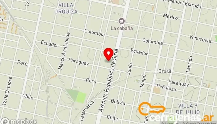 mapa de Corralón Salta Aberturas Proveedor de materiales de construcción, Ventana de aluminio, Fábrica de puertas, Proveedor de puertas, Proveedor de puertas para garaje, Tienda de ventanas de plástico, Proveedor de ventanas en San Miguel de Tucumán