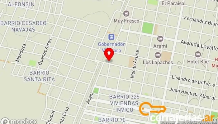mapa de Corrientes Porá Tienda de materiales para la construcción en Gdor. Virasoro