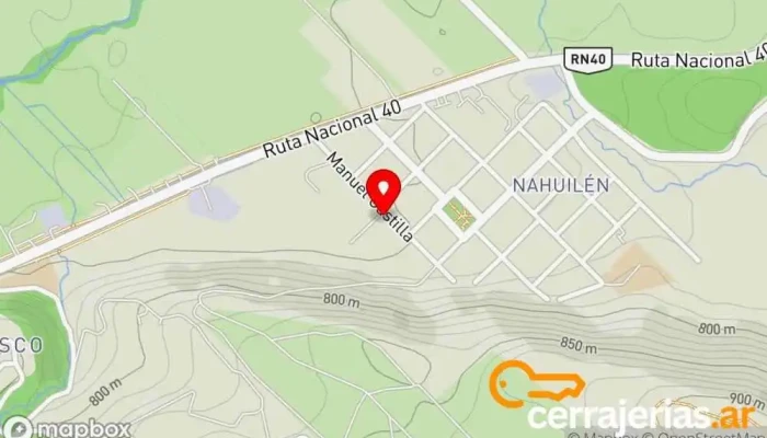 mapa de Cristalmet Proveedor de materiales de construcción, Ventana de aluminio, Fábrica de puertas, Tienda de ventanas de plástico en San Martín de los Andes