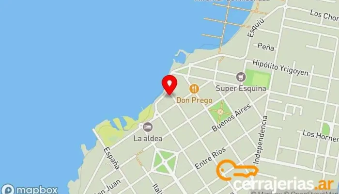 mapa de Cucharas de Madera Pastelería en Miramar de Ansenuza