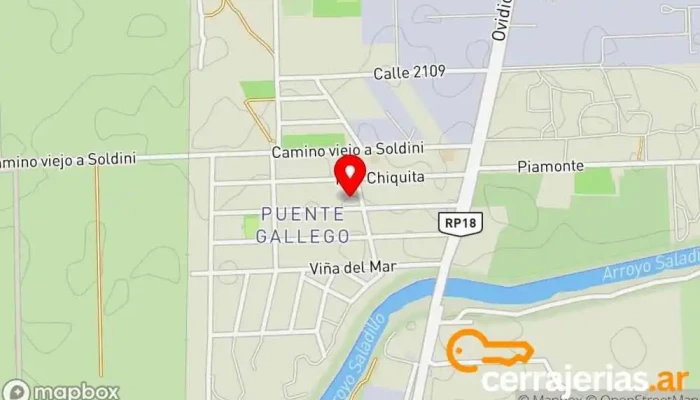 mapa de Damian cerrajería 24hs  en Rosario