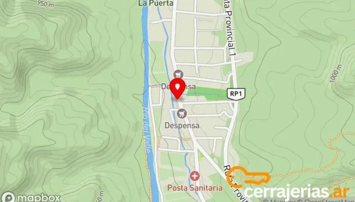 mapa de DIAZFELICES cabañas Alojamiento en La Puerta
