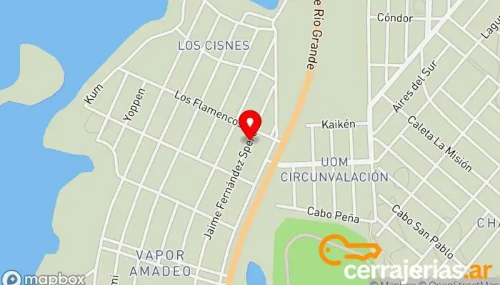 mapa de Ditecno Aberturas de PVC Taller de instalación de puertas y ventanas en V9420 Río Grande