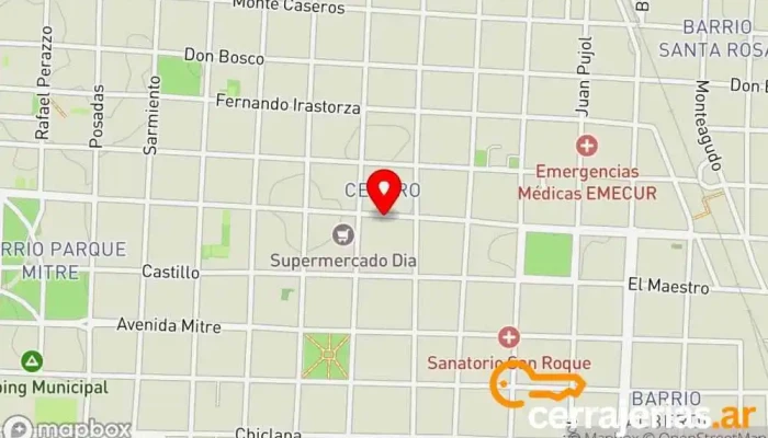 mapa de Dr Juan Manuel Puerta Médico en Curuzú Cuatiá