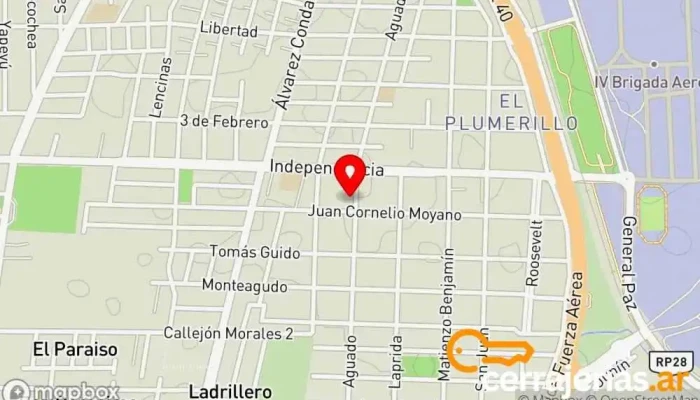 mapa de D&Y puertas Plegables de pvc Fábrica de puertas en Las Heras