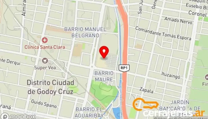 mapa de Easy Tienda de artículos para el hogar, Tienda de electrodomésticos, Tienda de materiales para la construcción, Tienda de cubertería, Tienda de bricolaje, Tienda de muebles, Tienda de mobiliario de jardín, Pinturería, Tienda de artículos de fontanería, Tienda  en Mendoza