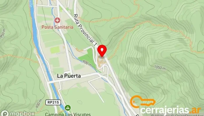 mapa de El Cristo Santuario en La Puerta