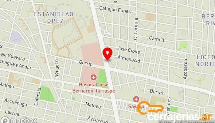 mapa de El Outlet Aberturas Y Muebles Santa Fe Tienda de muebles en Santa Fe de la Vera Cruz